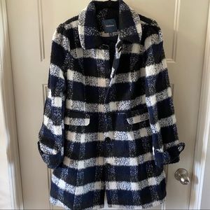 ModCloth Plaid Peacoat